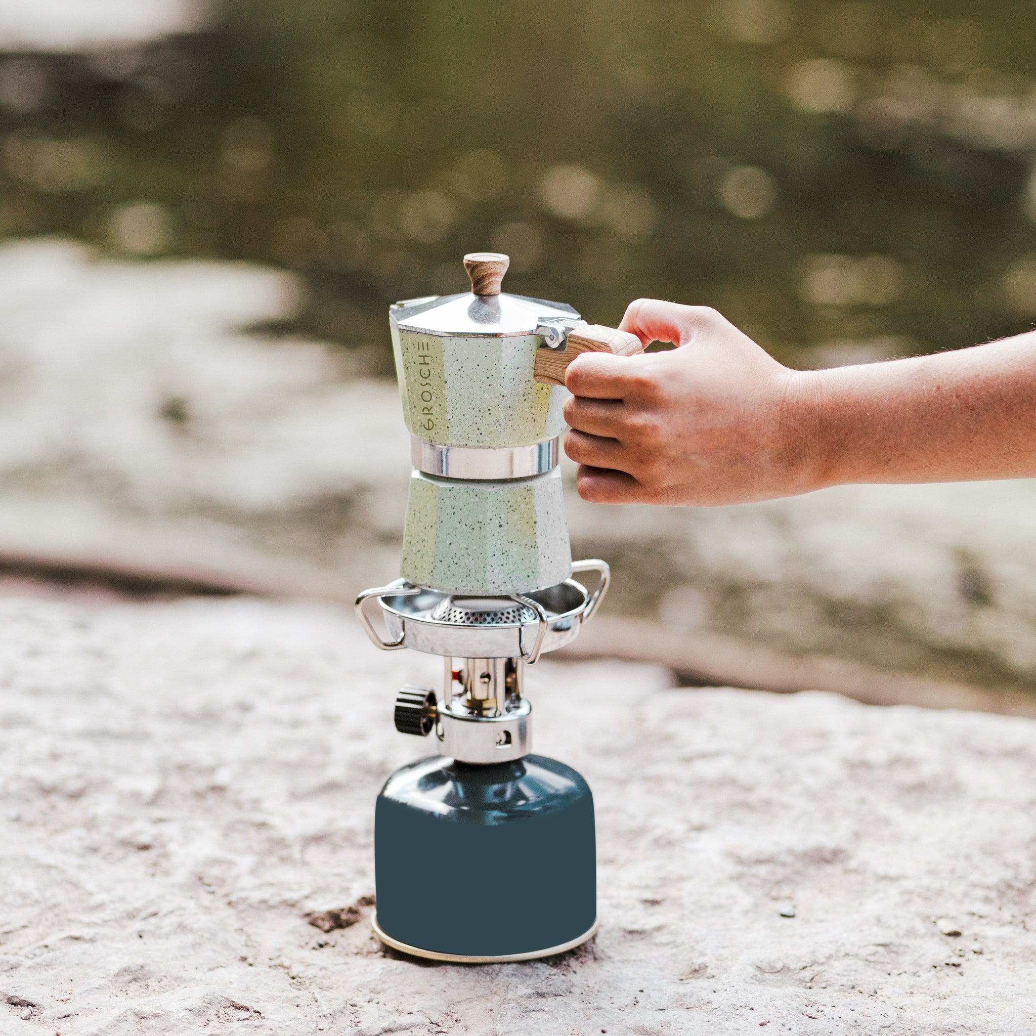 mog.pepe　ミネラルカシス、ラベンダー、レモン、ヒノキ2 MILANO STONE Stovetop Espresso Maker, Mint Green | GROSCHE